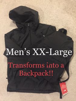 🔥THE NORTH FACE Transformer Jacket Backpack Men's XXL NEW🔥