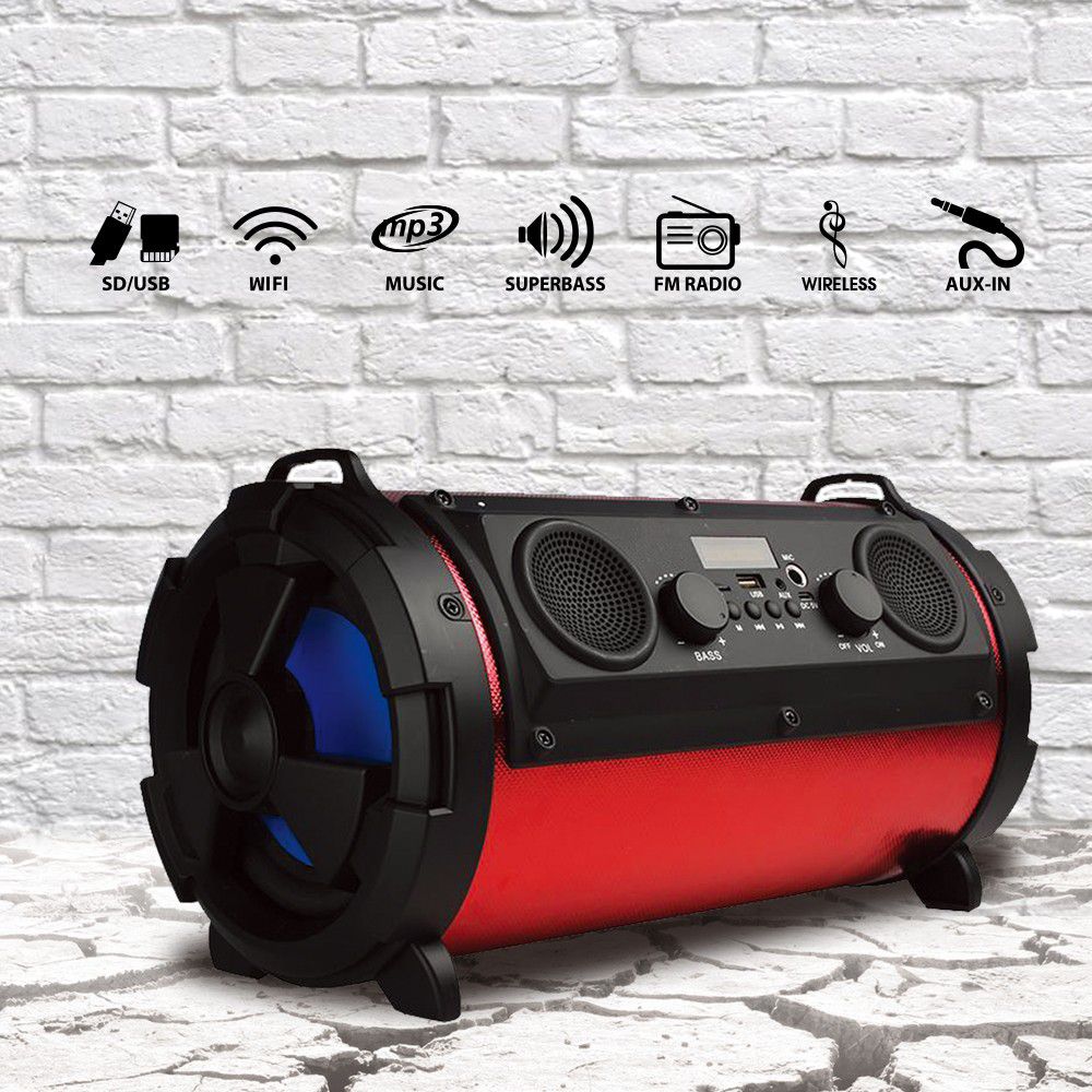 Bocina Nueva Bluetooth BAZOOKA !!! Bluetooth Speaker With Rechargeable 🔋 +++ USB/ AUX PORT / MICRO SD / FM RADIO !!