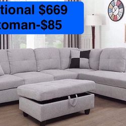 💫FREE DELIVERY💫Brand New Sectional Sofa Couch 