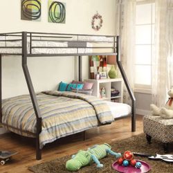 For A Limited Time Only Sale ‼️Twin/ Full Bunk Bed With Mattresses 