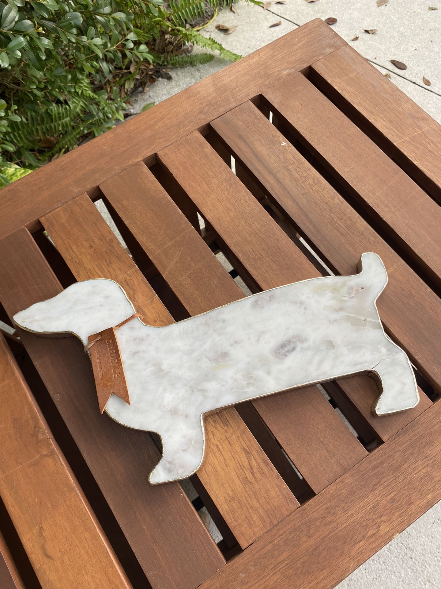 Wiener Dog Cutting Board/glasses/service Dish