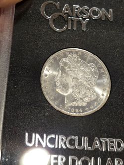 1884 CC BU MORGAN SILVER DOLLAR