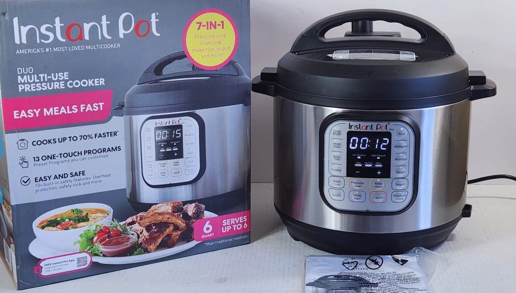 Instant Pot Duo in Electric Pressure Cooker, Slow Cooker, Rice