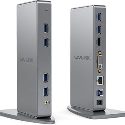 WAVLINK USB 3.0 Laptop Docking Station 