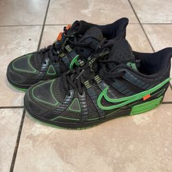 Size 9.5 - Nike Air Rubber Dunk x Off-White Low Green Strike