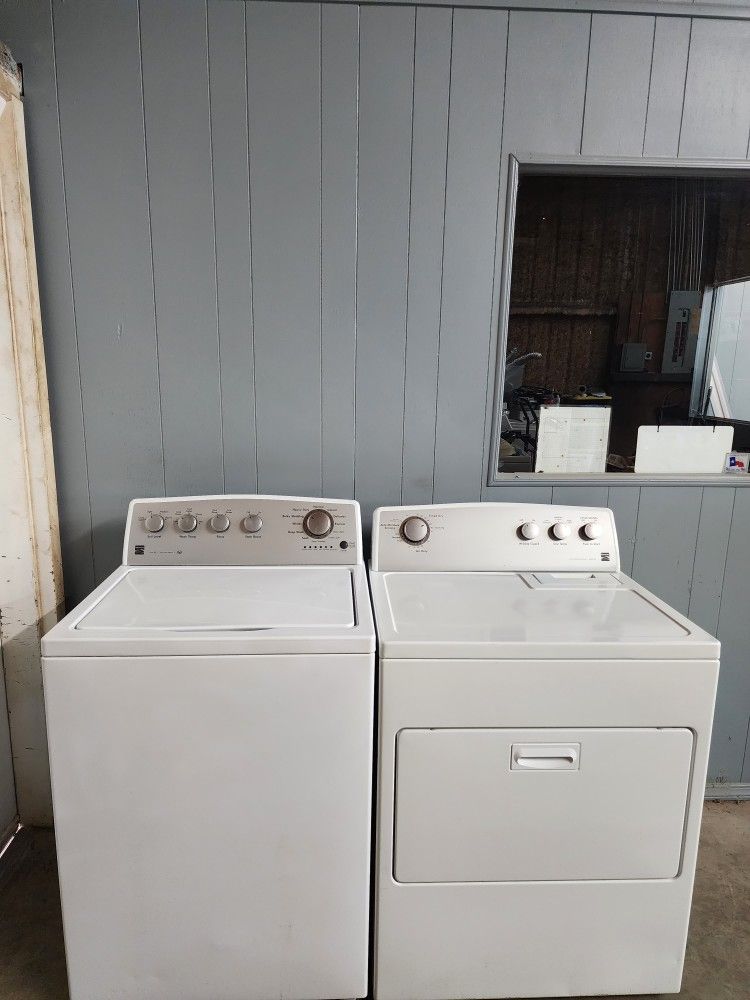 SET WASHER AND DRYER KENMORE GOOD CONDITION BOTH ELECTRIC LARGE CAPACITY HEAVY DUTY DELIVERY AVAILABLE