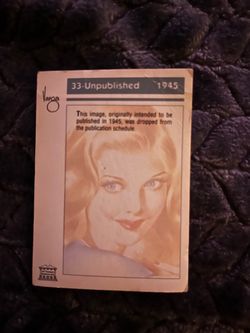 Vargas Pin-Up Trading Card #33 Unpublished 1945