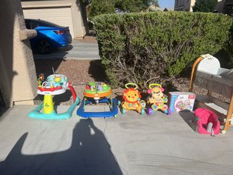 Children’s Walker 2, First Step Walkers 2, Basinet 1, Fitness Piano Rack