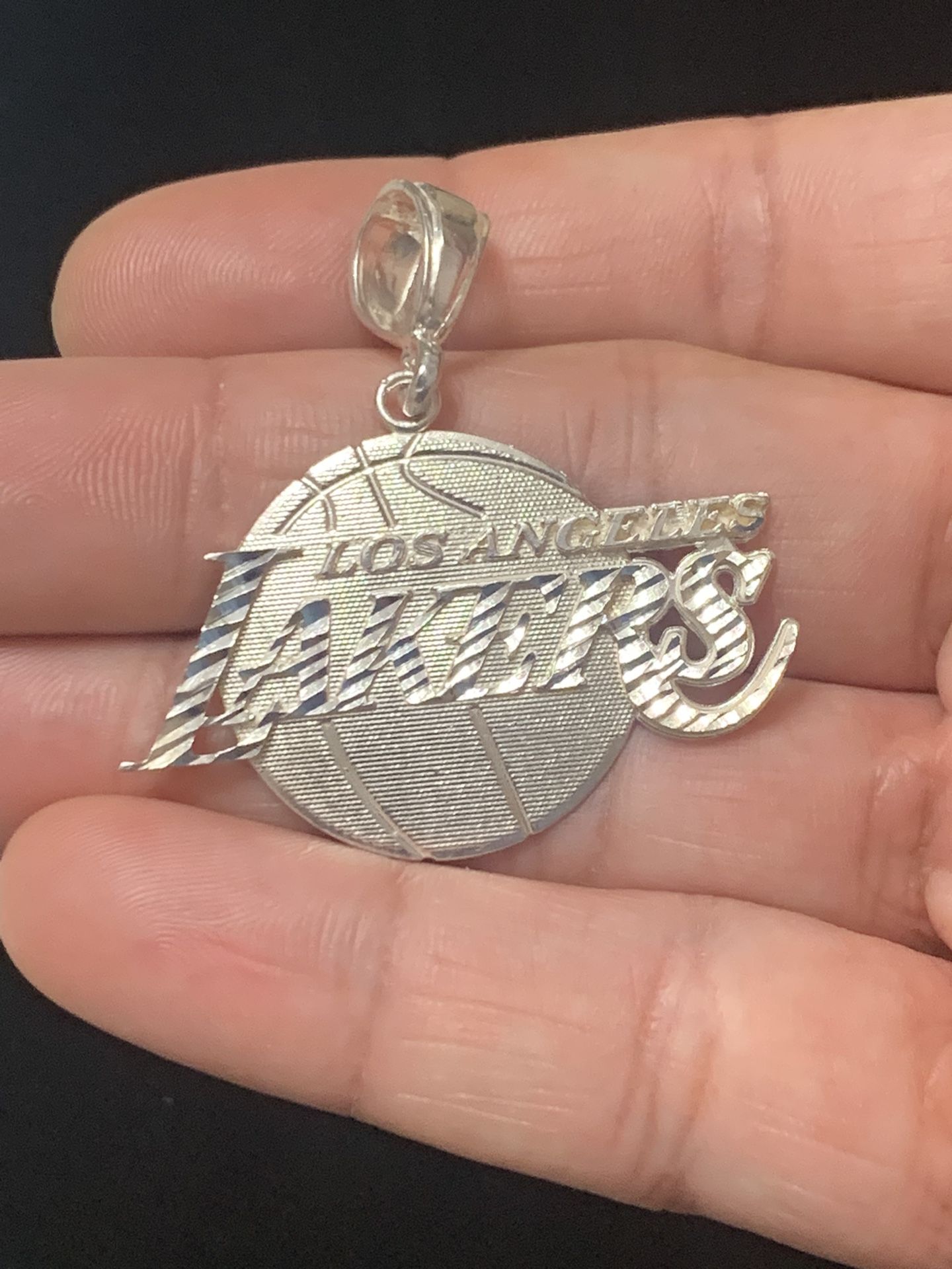 LA Laker Silver Pendant