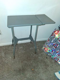 Industrial typewriter table