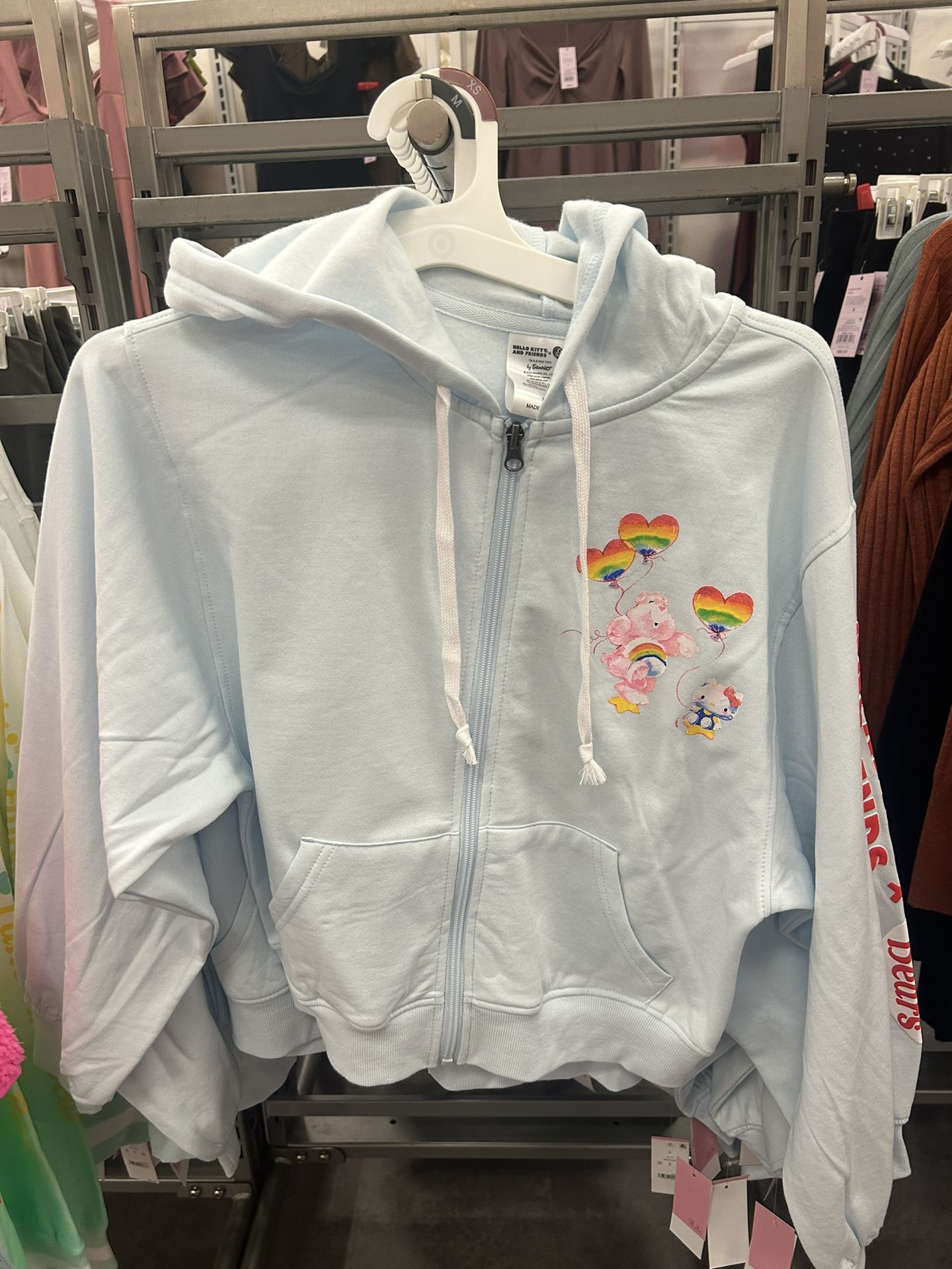 Hello Kitty X Care Bear Sanrio Sweatshirt Zip Up
