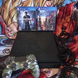 Sony Playstation 4 1TB Slim with 2 Games