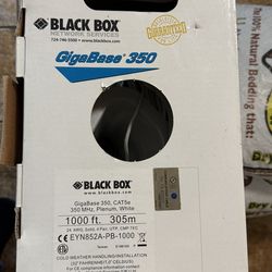 Black Box GigaBase 350 CAT5e Plenum CMP White Bulk Cable 908 ft EYN852A-PB-1000