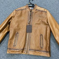 Nuevas chamarras de Piel original trenzada a mano