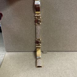 Men’s Gold And Diamond Bracelet 