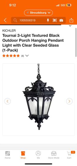 Outdoor Porch Hanging Pendant 