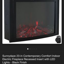 Indoor electric fireplace