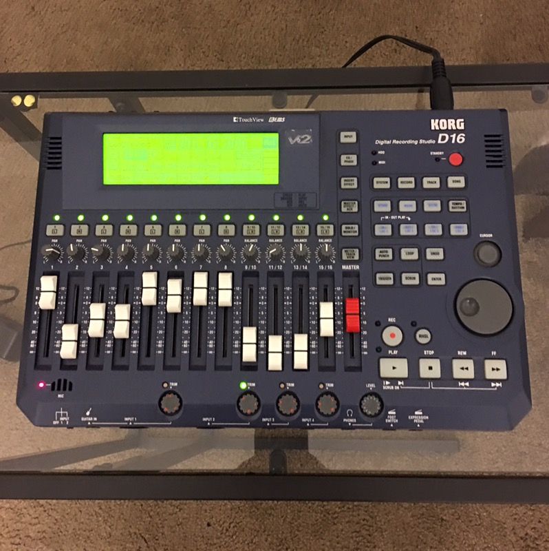 Korg d16 recording studio mixer