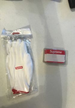 Supreme white rubber gloves BRAND NEW