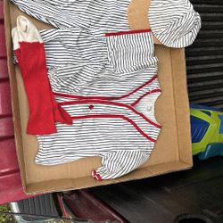 Stuart Jay Brand vintage child’s baseball uniform. Button up top, pants, hat-soc