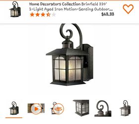 Home decorators collection brimfield motion sensors outdoors brand new