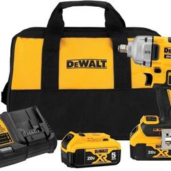 Dewalt 20volt Xr 1/2”inch High Torque Impact Wrench Kit