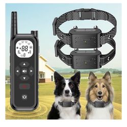 Wireless dog fence, electric dog fence, training collar with remote system of 185 days standby timer