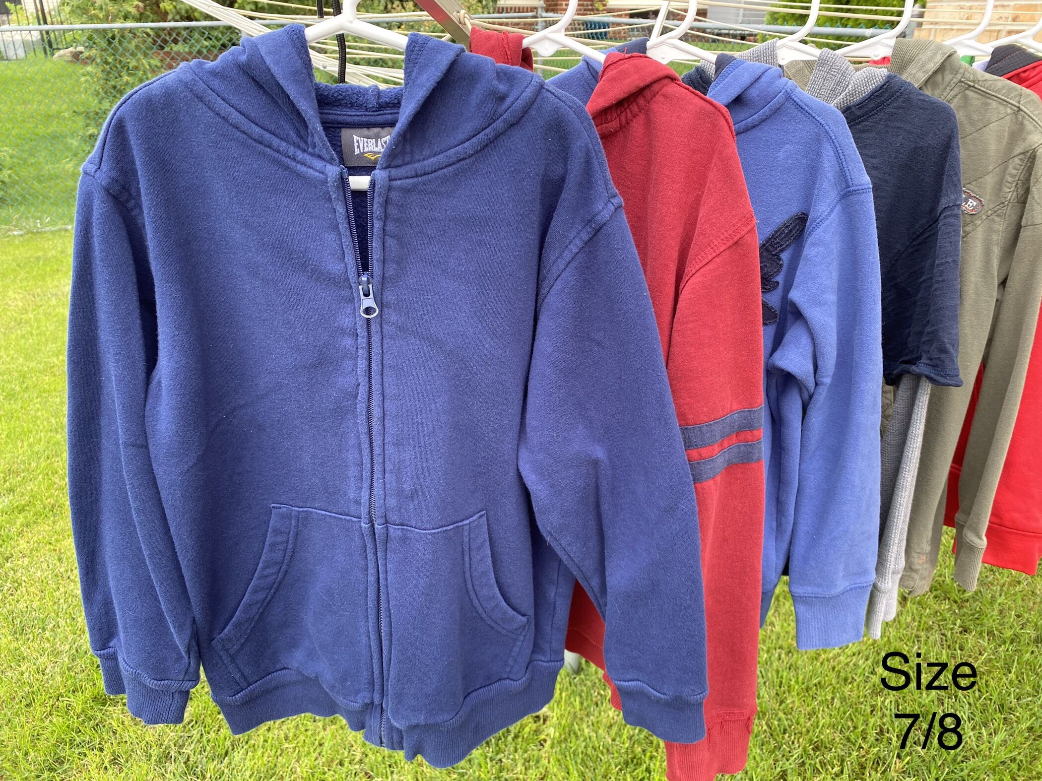 Size 8 - Boys Hoodie Sweatshirt Shirt