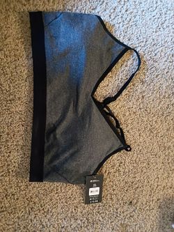 Gray and Black Sports Bra Size XXL