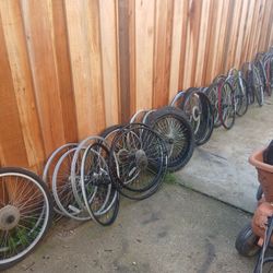Bike Wheels $5 A Piece Take Your Pick
