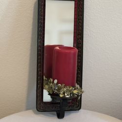 Candle Holder With Mirror For Wall 