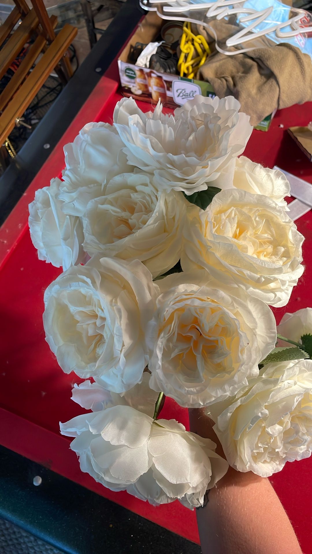 Off White Assorted Flowers
