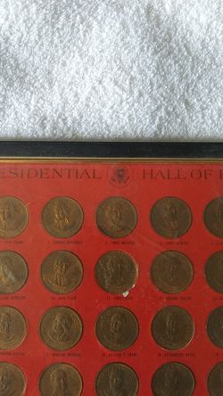 Presidential hall of fame coins