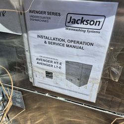 Jackson Avenger HT-E Commercial Dishwasher 
