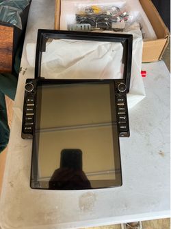 9.7in vertical universal touchscreen android carplay with back up camera and microphone