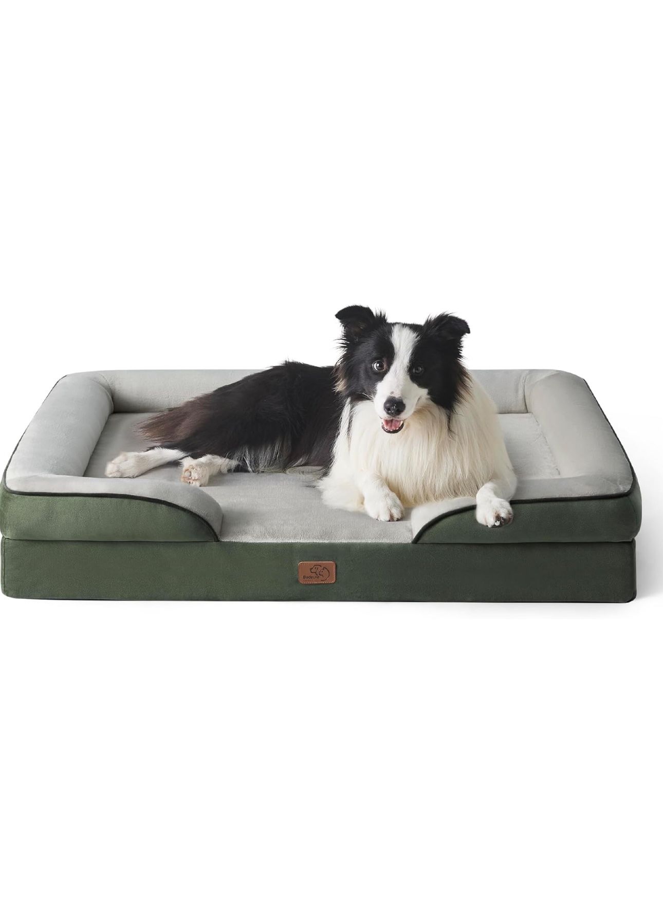 Bedsure Orthopedic Dog Bed for Large Dogs - Big Washable Dog Sofa Beds Large, Supportive Foam Pet Couch Bed with Removable Washable Cover, Waterproof