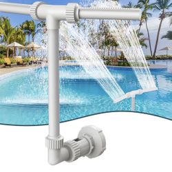 Kiieyna Dual Spray Pool Fountain, Telescopic Design New!