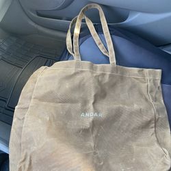Tote Bag In Khaki By Andar 