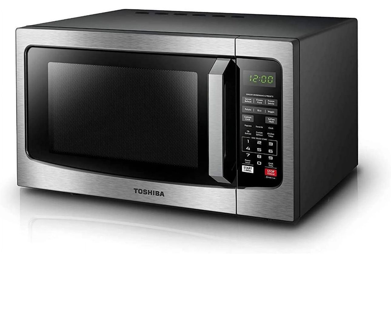 Toshiba Stainless Steel Microwave - Like New!