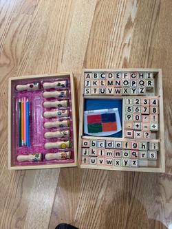 Kids Wooden Stamp Set Bundle