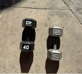 40 lb Hex Dumbbells Set of Two
