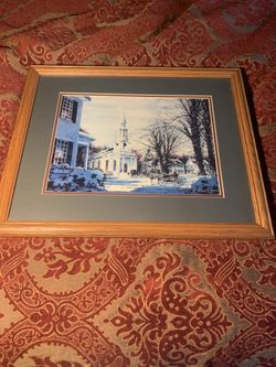 New Picture With Wooden Frame