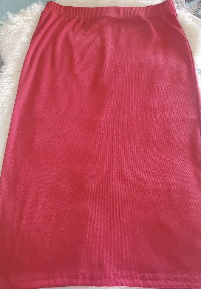 RED PENCIL SKIRT