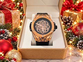 BIBI Rose Gold Skeleton Automatic Watch