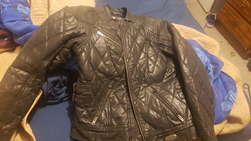 Harley Davidson womens Lynwood goatskin leather jacket