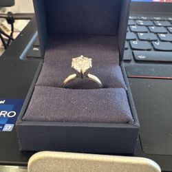 Platinum 2.27 ct Round VS Lab Diamond Ring