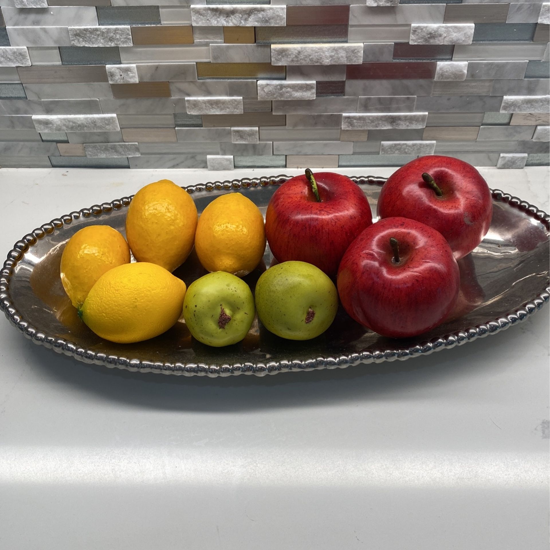 Vintage  Lot Of 9 Faux Fruit 