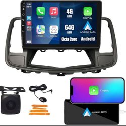 CarPlay Android Auto Navigation Stereo GPS Radio Camera Screen 10" IPS Touchscreen Headunit Tablet Pad Media Player for Nissan Teana J32 Maxima 2008-2
