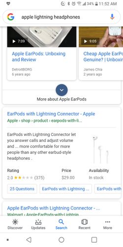 Apple lighting headphones with carport