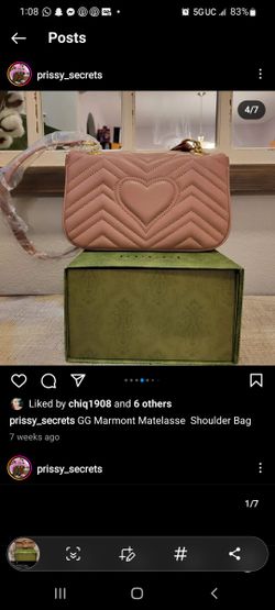 GG Velvet Embellished Mini Marmont Matelassé Shoulder bag for Sale in El  Paso, TX - OfferUp